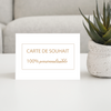 Personnalisable PDF fourni, cartes de souhait