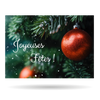 Ensemble de cartes du temps des fêtes | Boules de Noël | Personnalisable