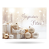 Ensemble de cartes du temps des fêtes | Boules de Noël | Personnalisable