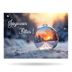 Ensemble de cartes du temps des fêtes | Boules de Noël | Personnalisable